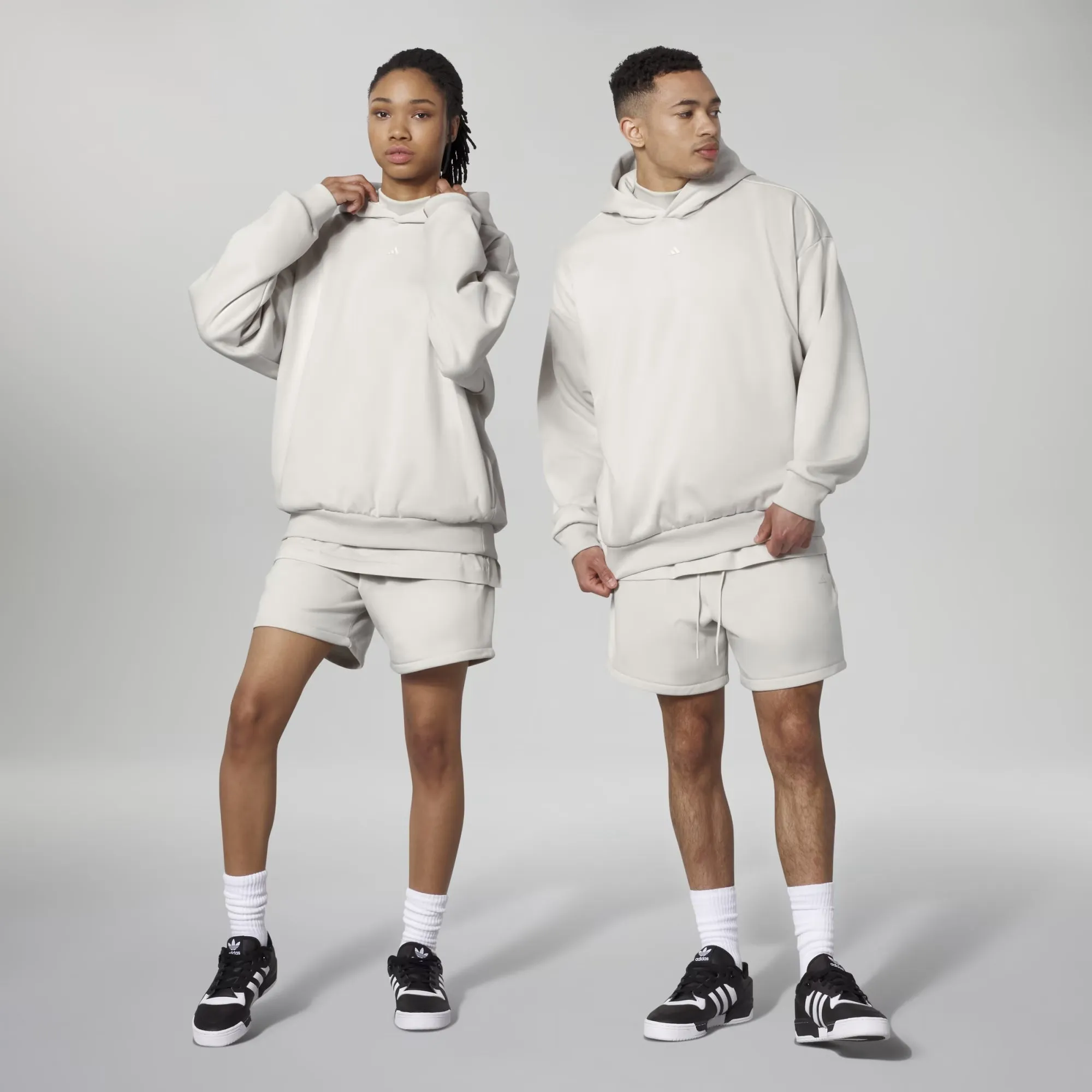 Adidas Originals | ONE BASKETBALL FLEECE HOODIE  { TALC