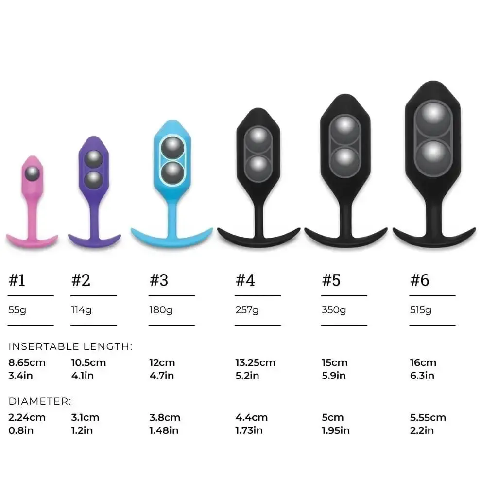 b-Vibe Weighted Snug Plug 6 - 515 Grams