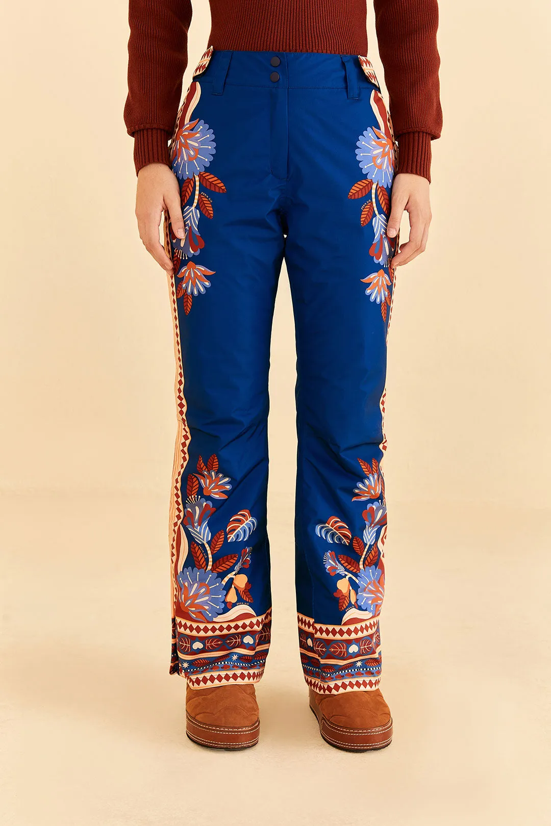 Blue Nature Beauty Ski Pants