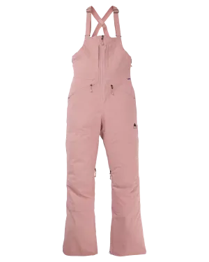 Burton Women's Reserve Stretch 2L Bib Snow Pants - Powder Blush