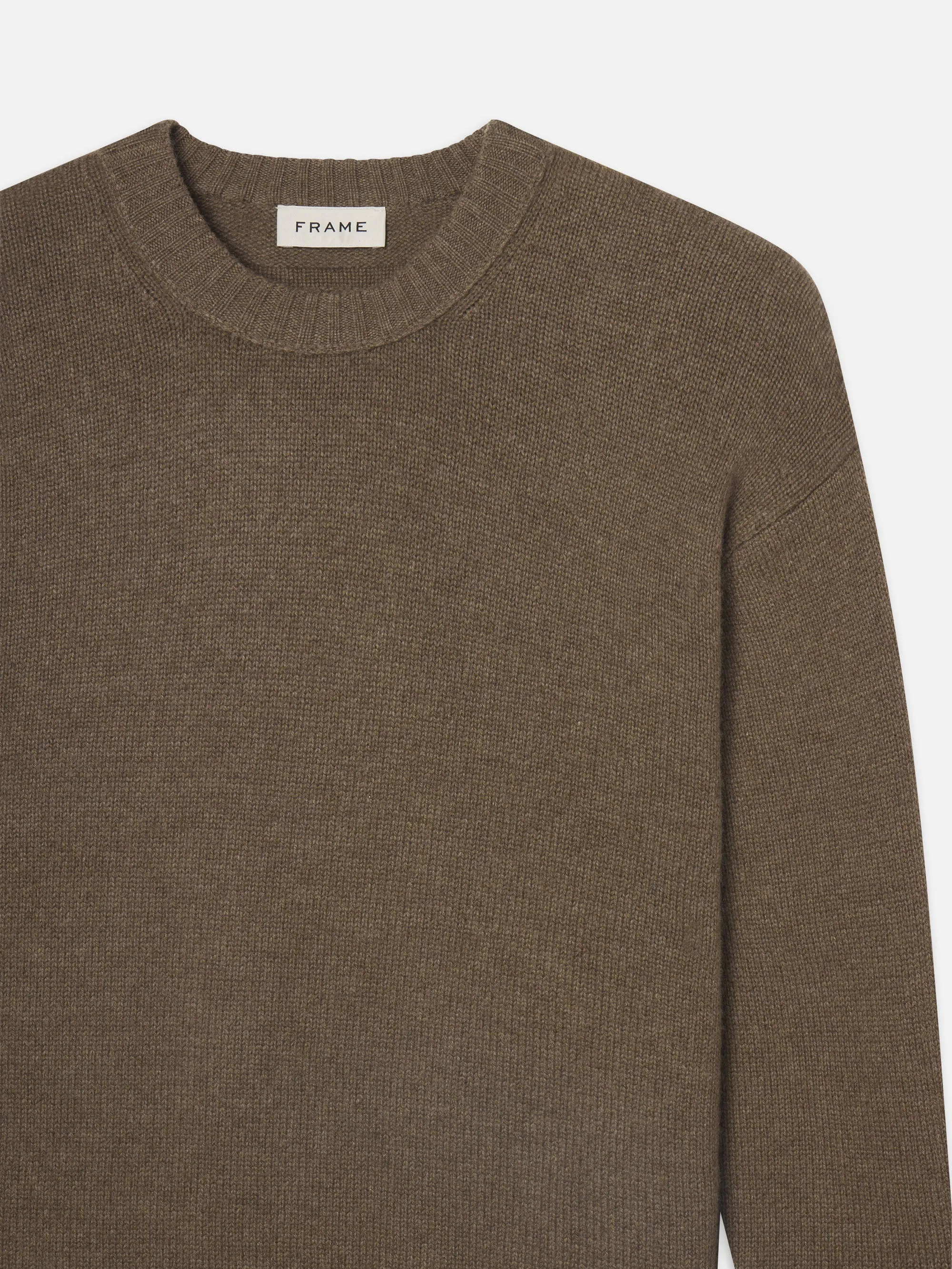 Cashmere Crewneck Sweater -- Soft Mocha