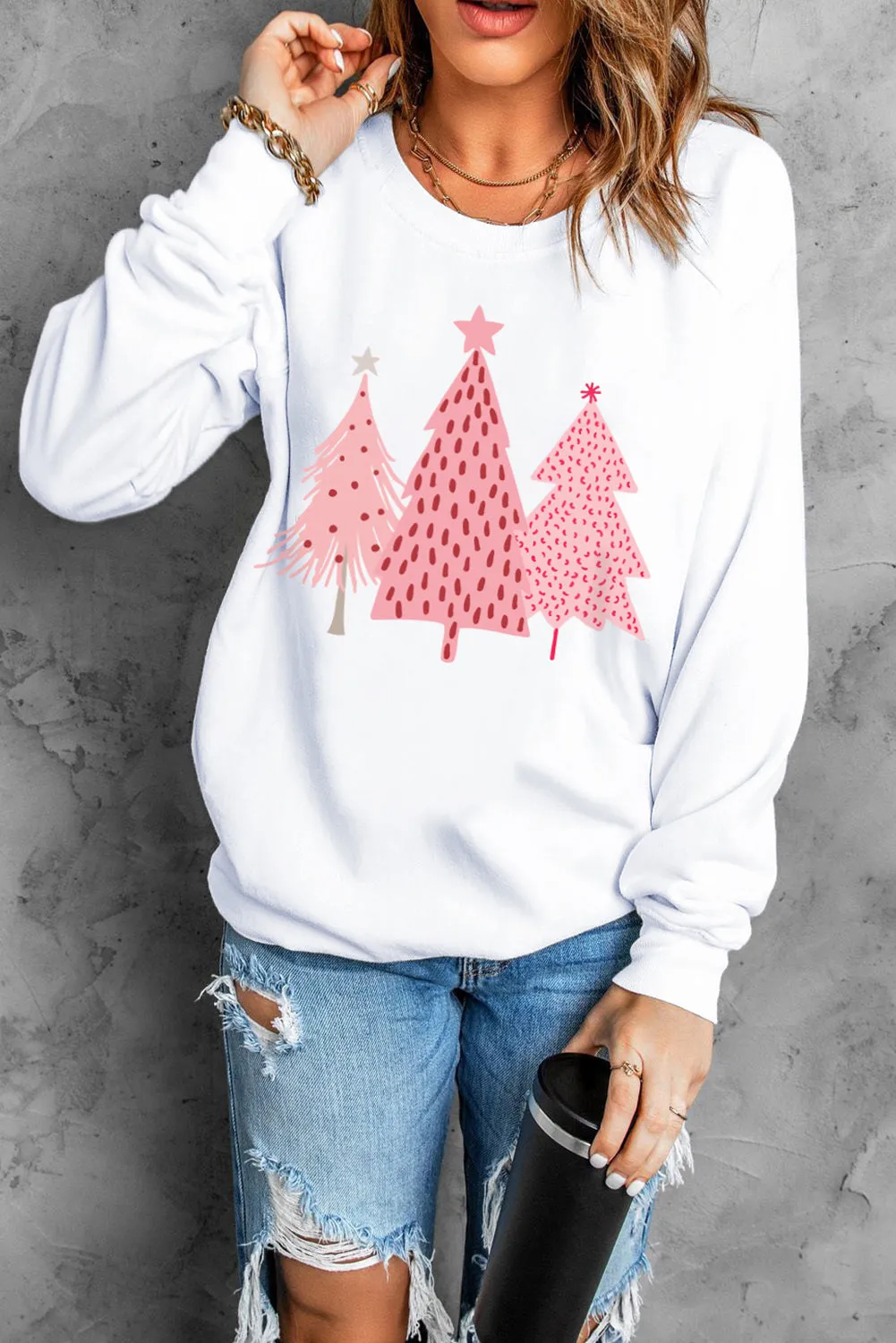 Christmas Tree Pullover Sweatshirt