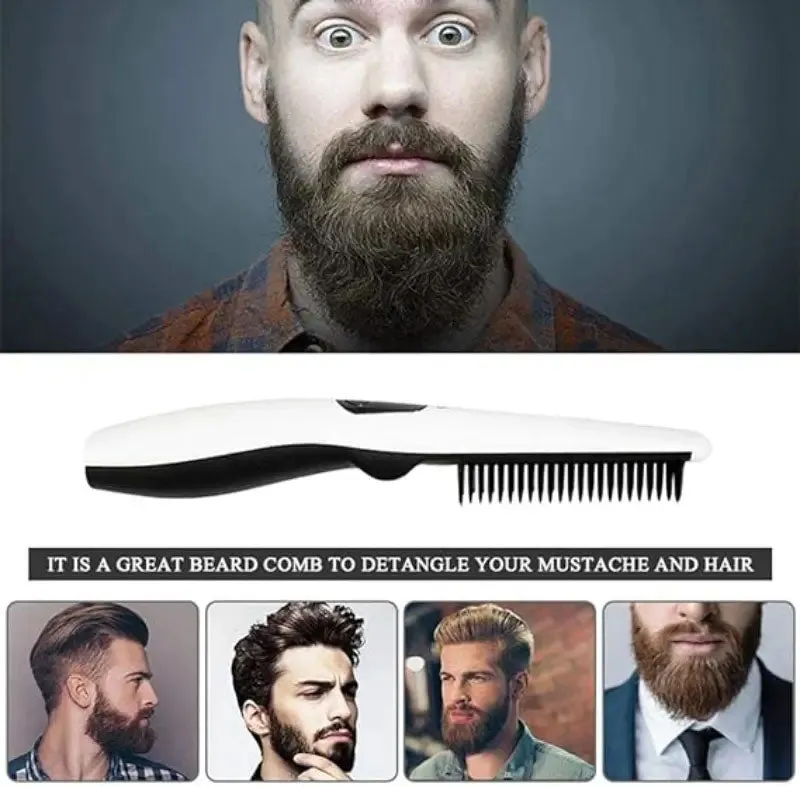 Cordless Hair & Beard Straightener Comb