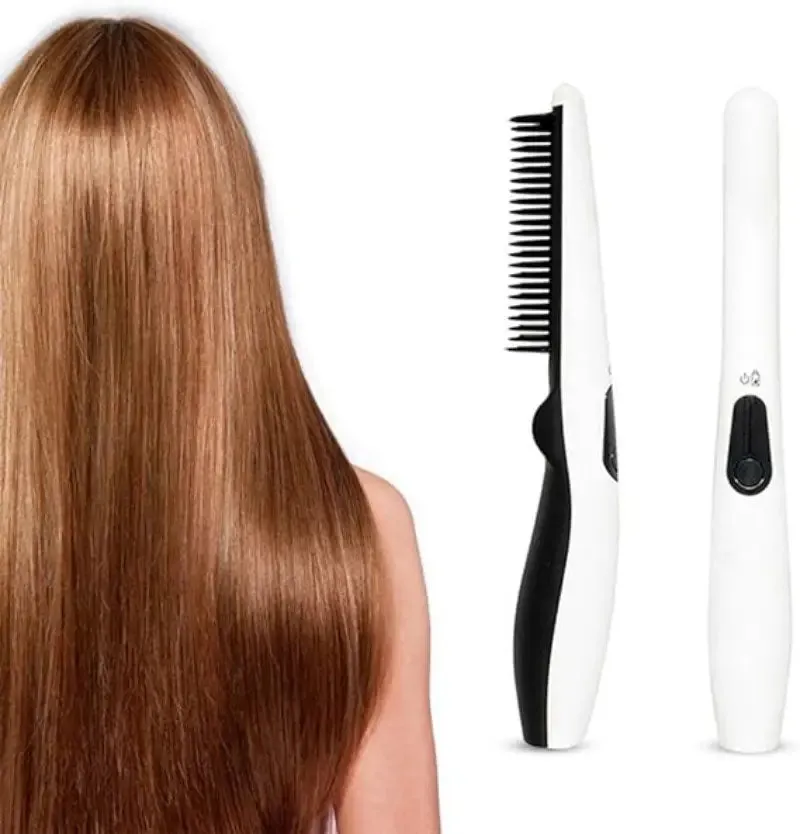 Cordless Hair & Beard Straightener Comb