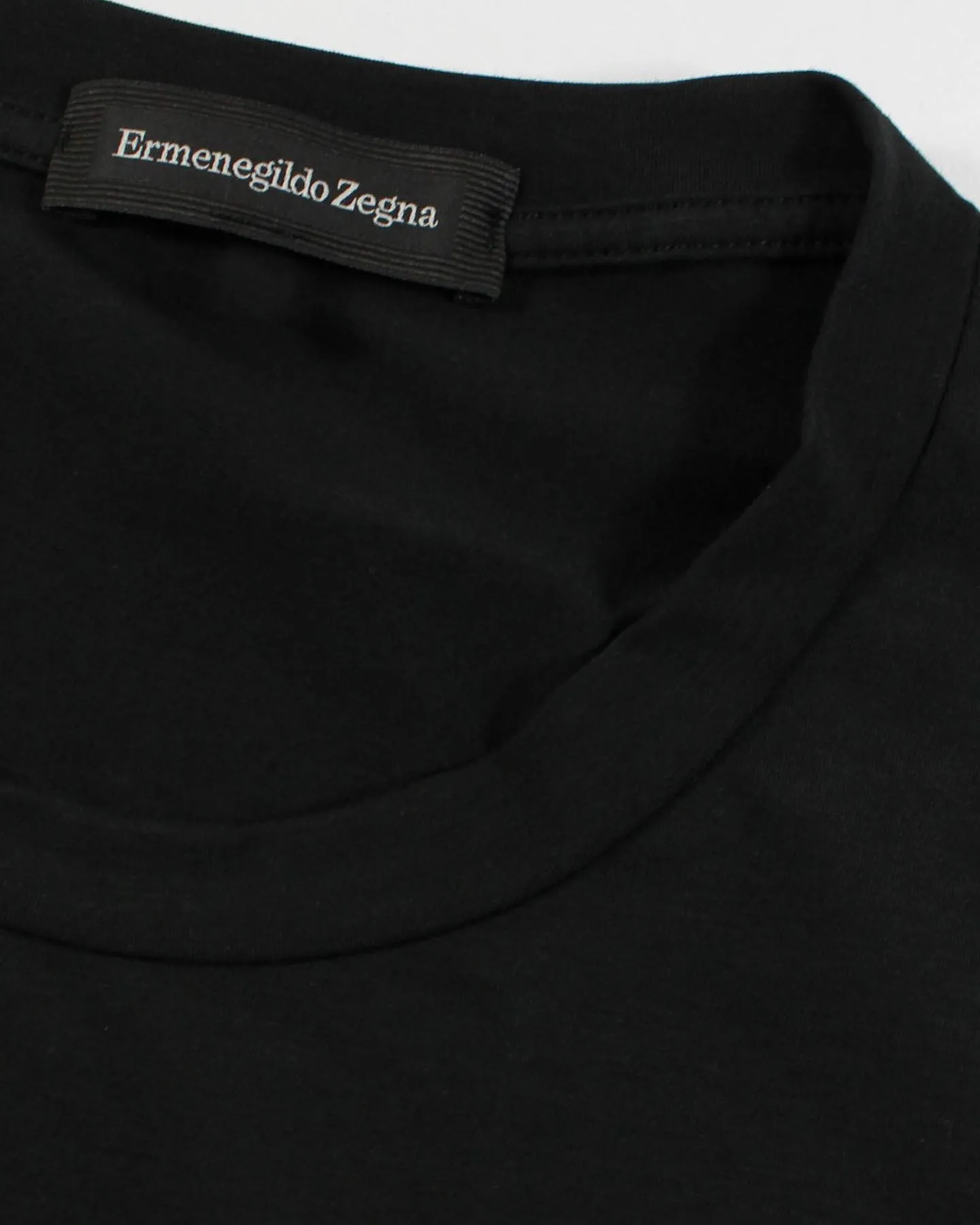 Ermenegildo Zegna Long Sleeve T-Shirt Black S SALE