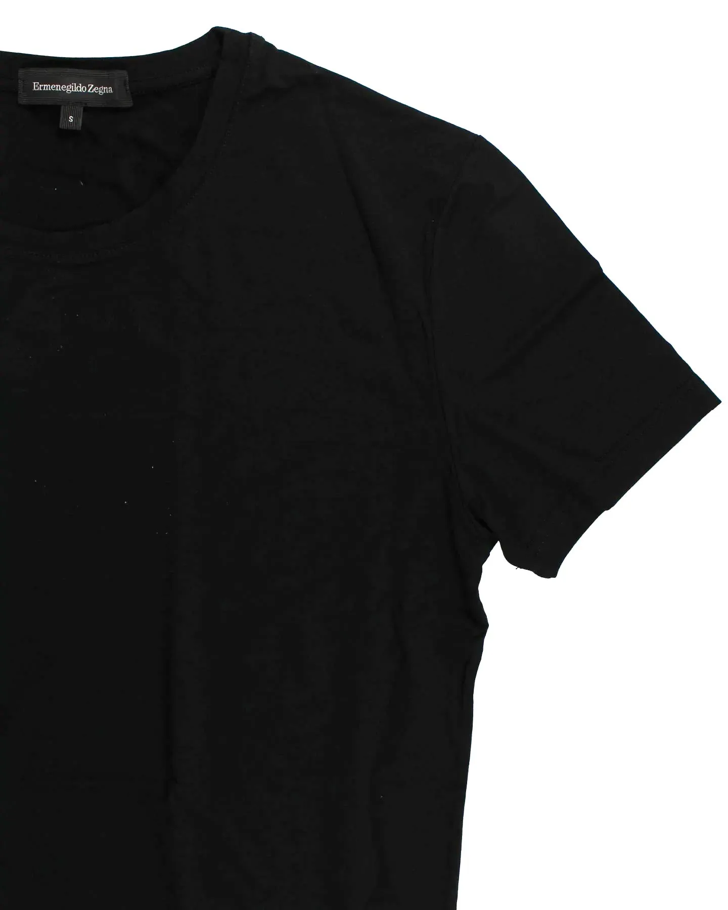 Ermenegildo Zegna T-Shirt Round Neck Black Micromodal XXXL