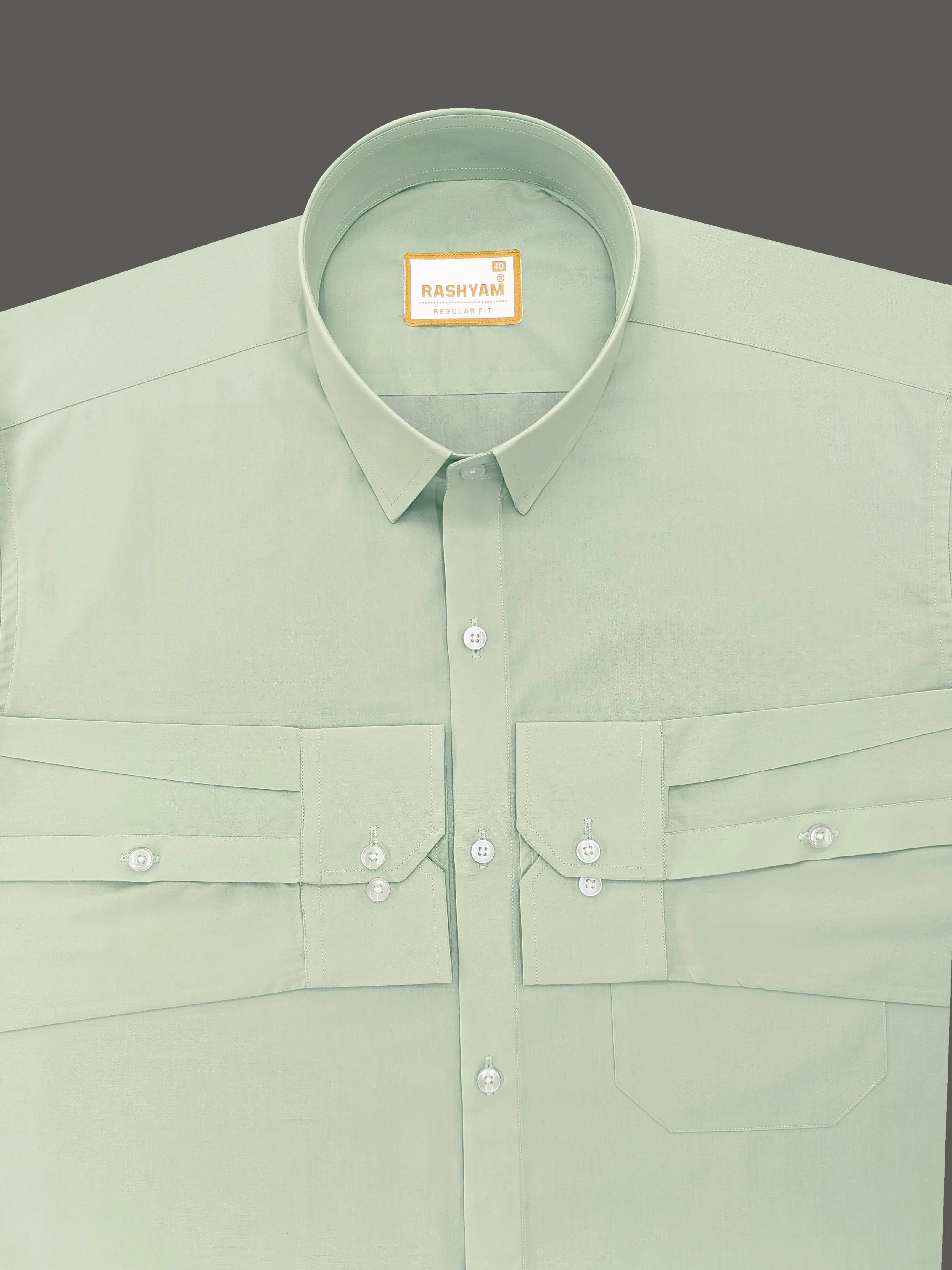 Faenza Premium Olivine Finest Cotton Formal Shirt For men