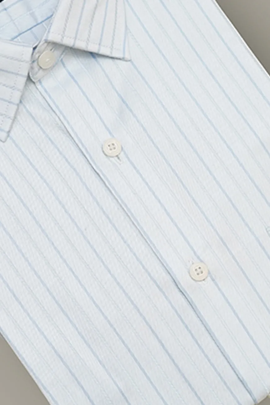 Formal Shirt - Supernova Moonlight Blue Stripes