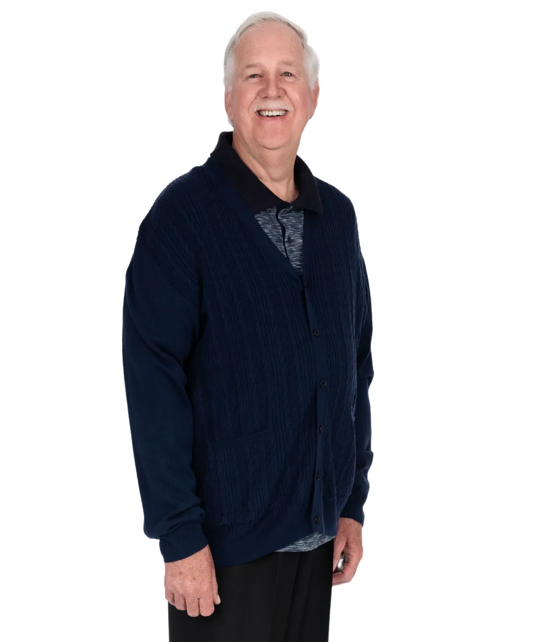 Harold Adaptive Cardigan - Navy