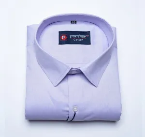 Lavendar Color Satin Cotton Shirt For Men