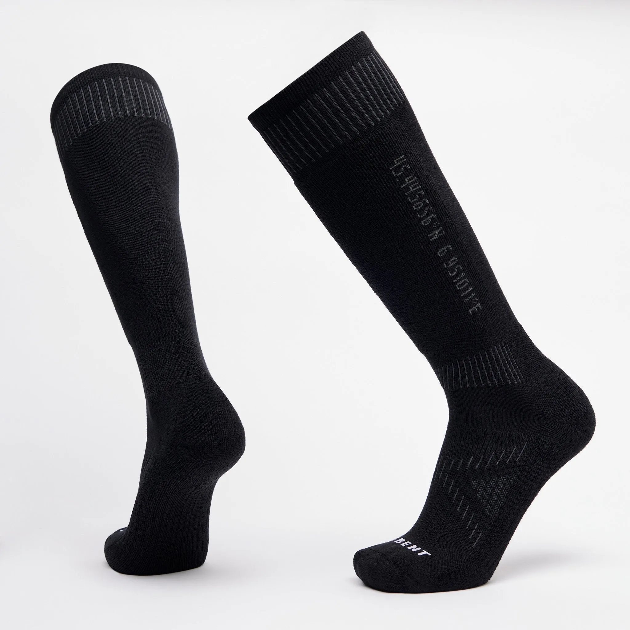 Le Bent Core Light Cushion Snow Socks Black