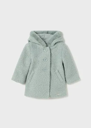 Mayoral Baby Girls Green Teddy Coat