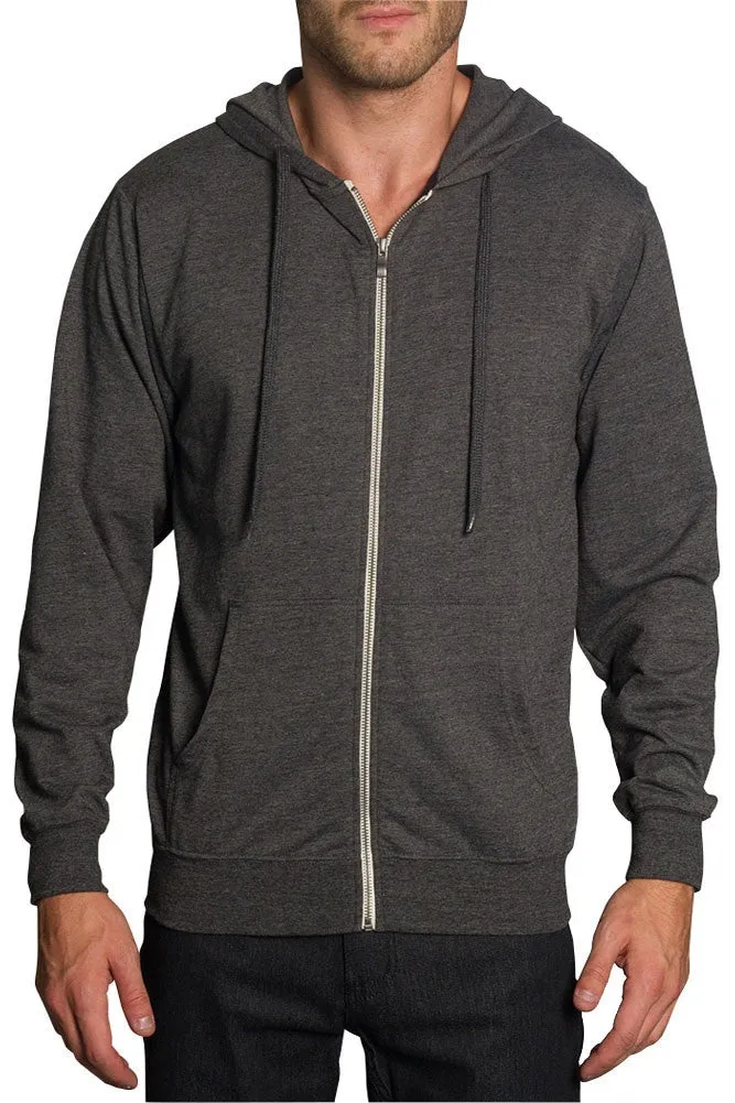 Men's French Terry Zip Down Hoodie