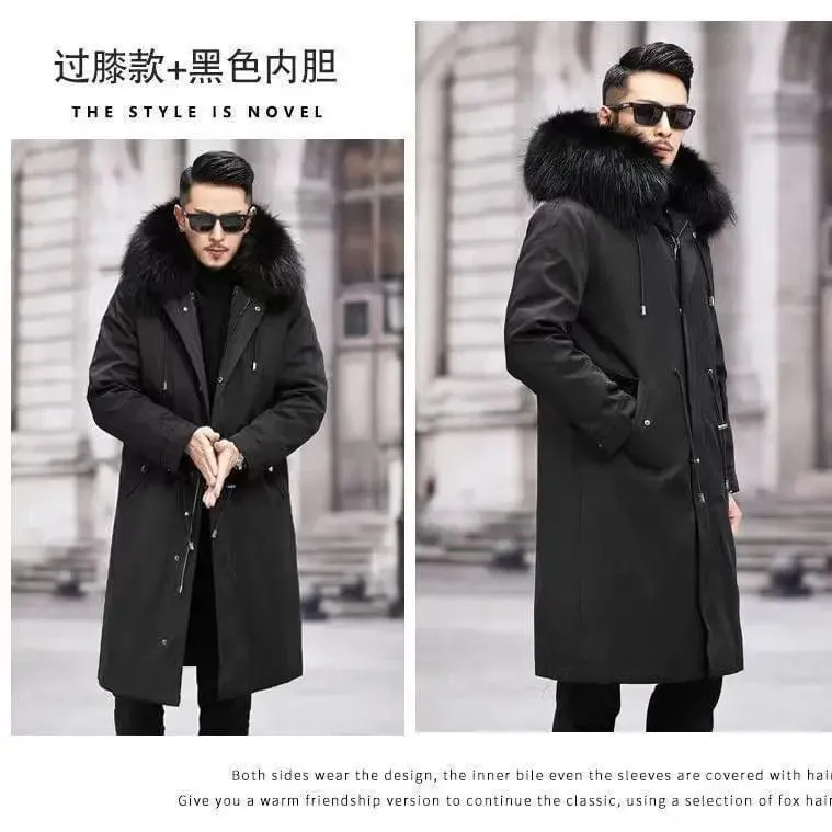 New imitation fox fur grass oversized plush men's coat,  autumn and winter  Jacket