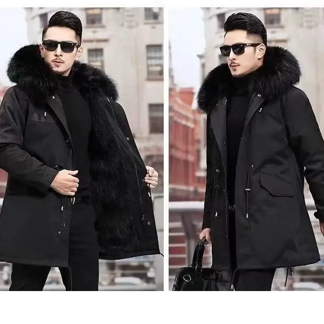 New imitation fox fur grass oversized plush men's coat,  autumn and winter  Jacket