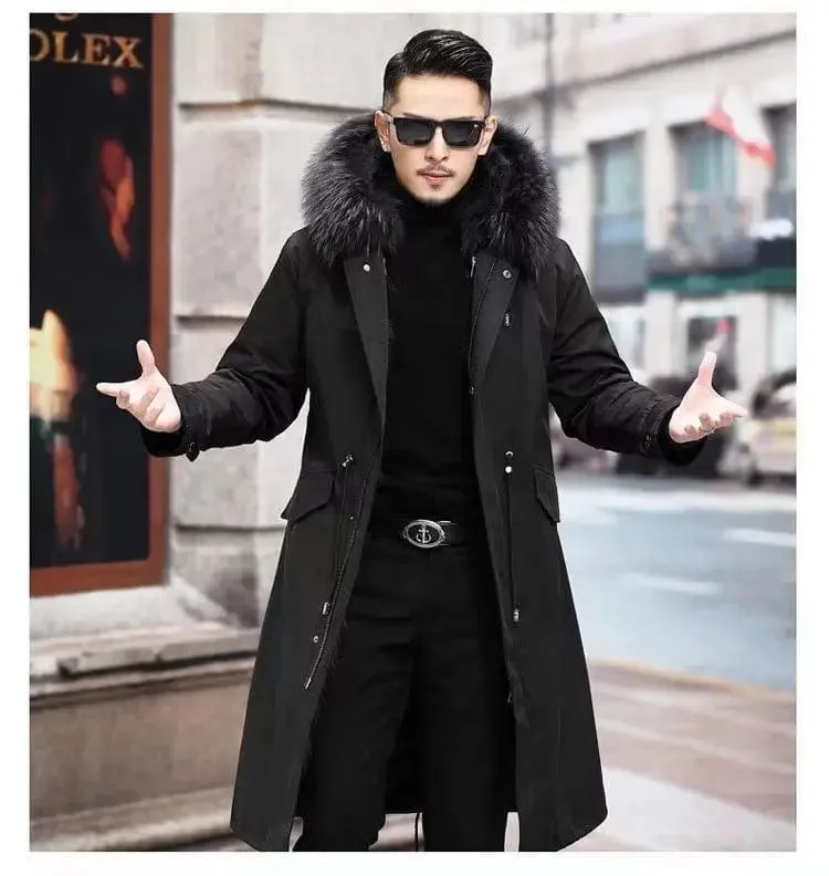 New imitation fox fur grass oversized plush men's coat,  autumn and winter  Jacket