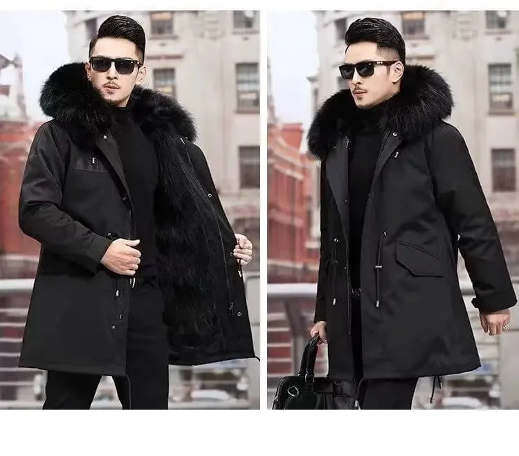 New imitation fox fur grass oversized plush men's coat,  autumn and winter  Jacket