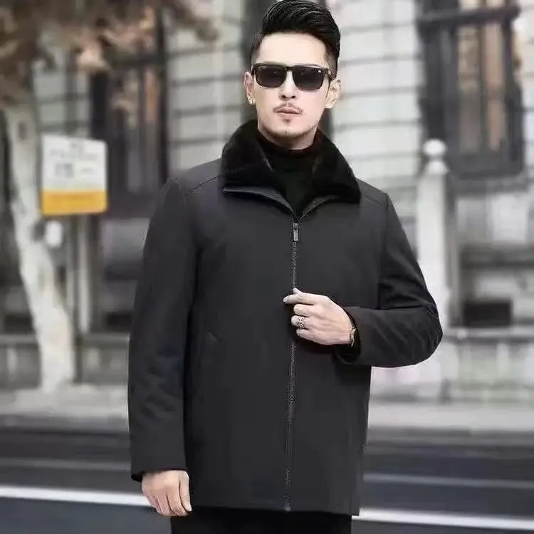 New imitation fox fur grass oversized plush men's coat, autumn and winter