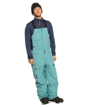 Quiksilver Men's Utility Technical Snow Bib Pants - Brittany Blue