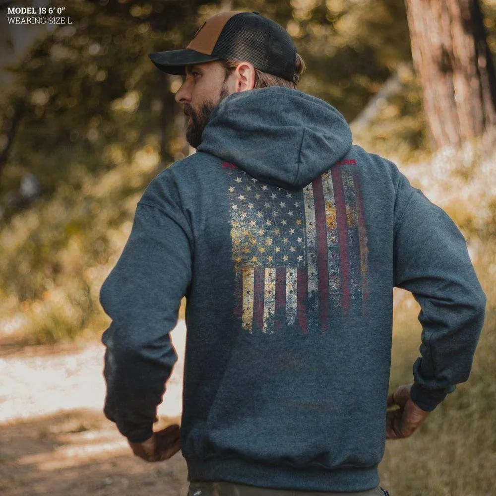 Red Blood Blue Collar® Hoodie - Dark Heather