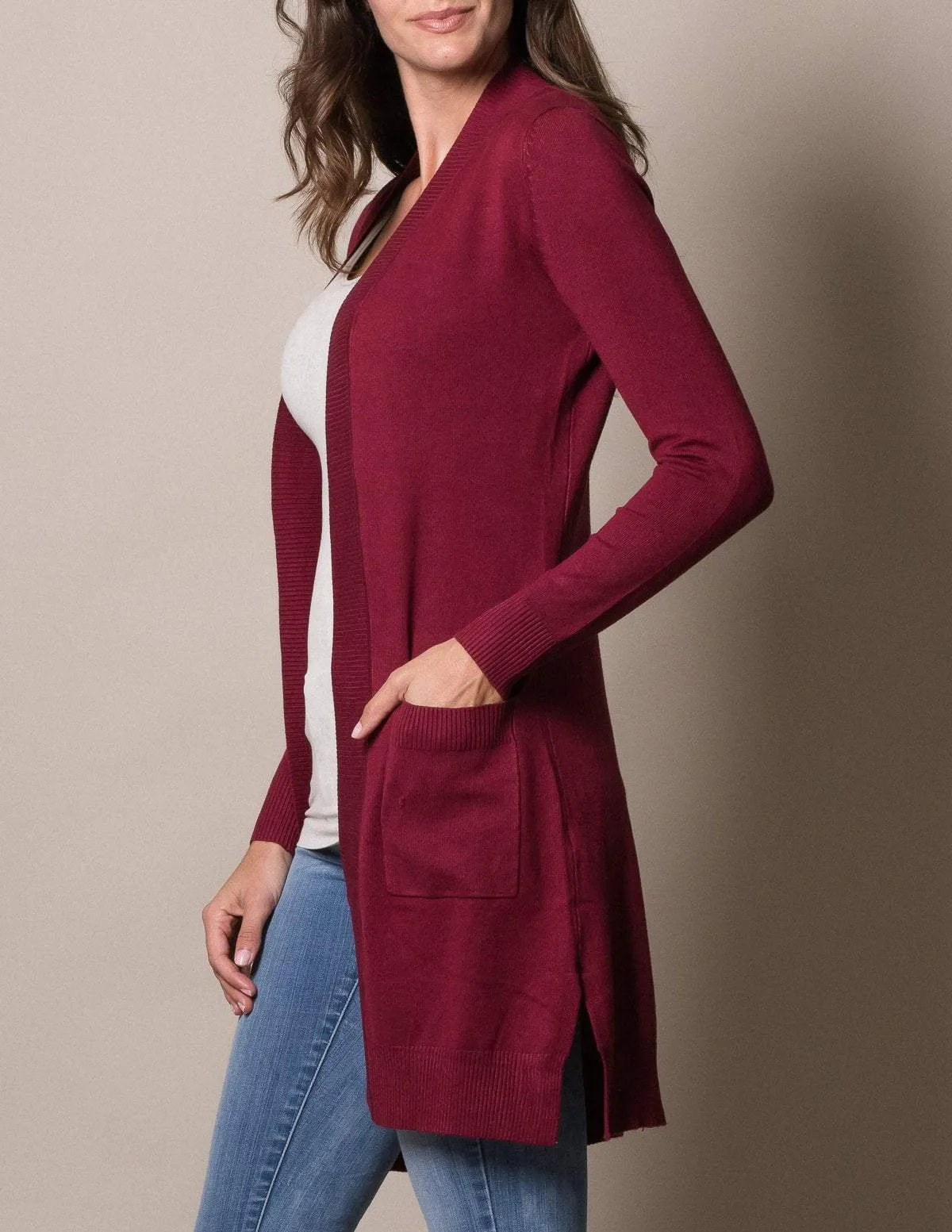 Retro Long Cardigan Wrap - Plus Sizes