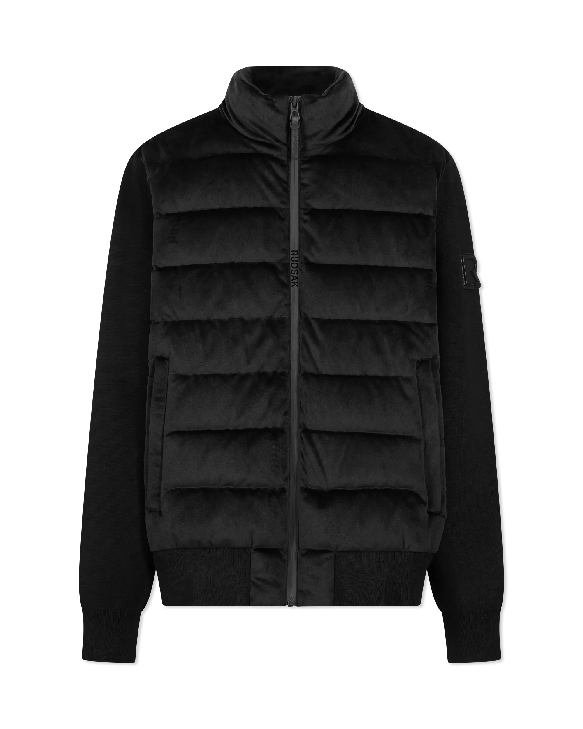 Rudsak Eugene Velvet Hybrid Knit & Down Jacket