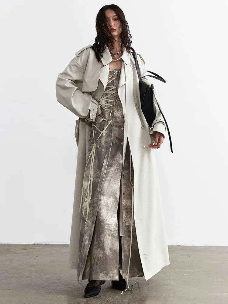 Sahsuha Buckle Trench Coat