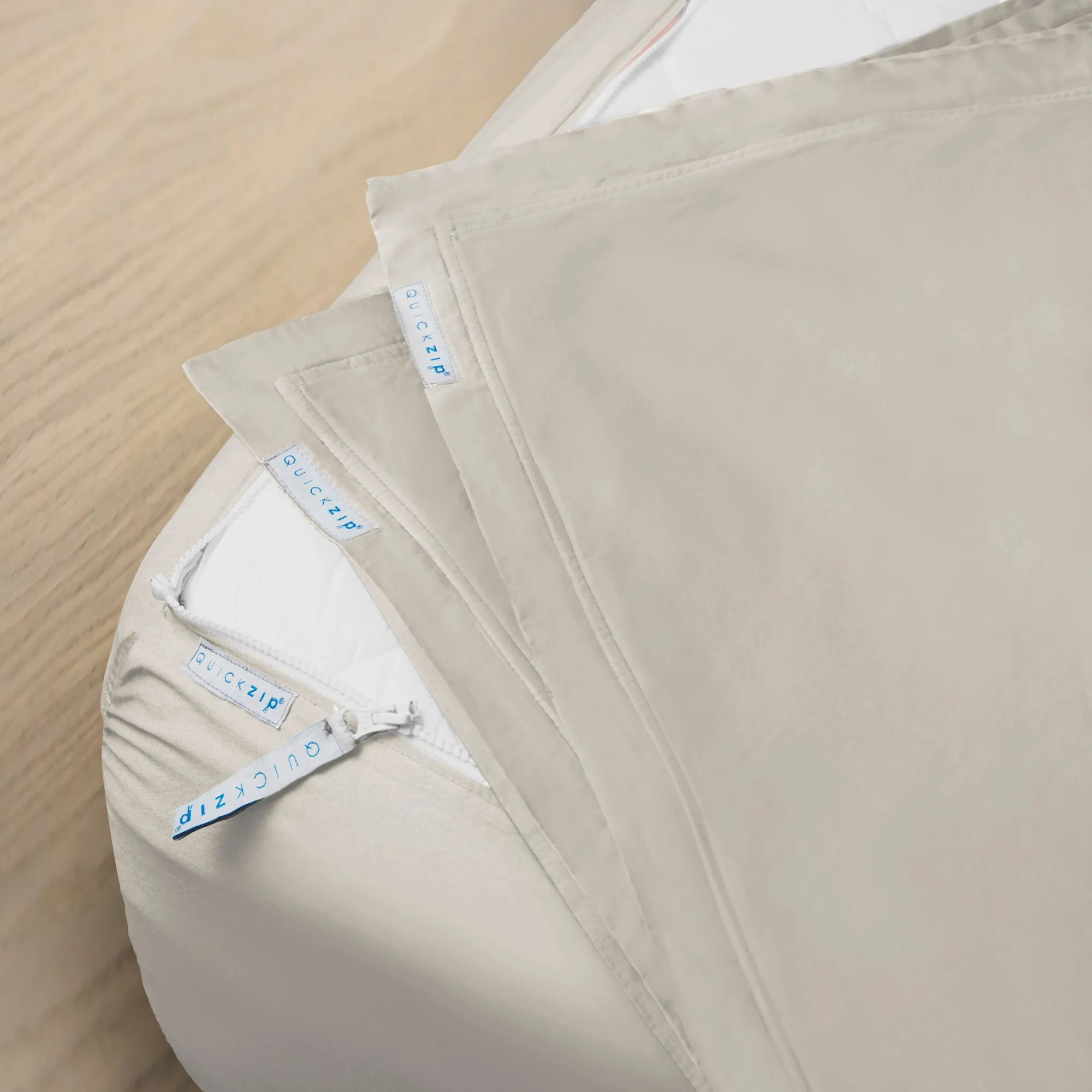 Sateen Fitted Sheet (Base   Zip Sheet ) - Twin