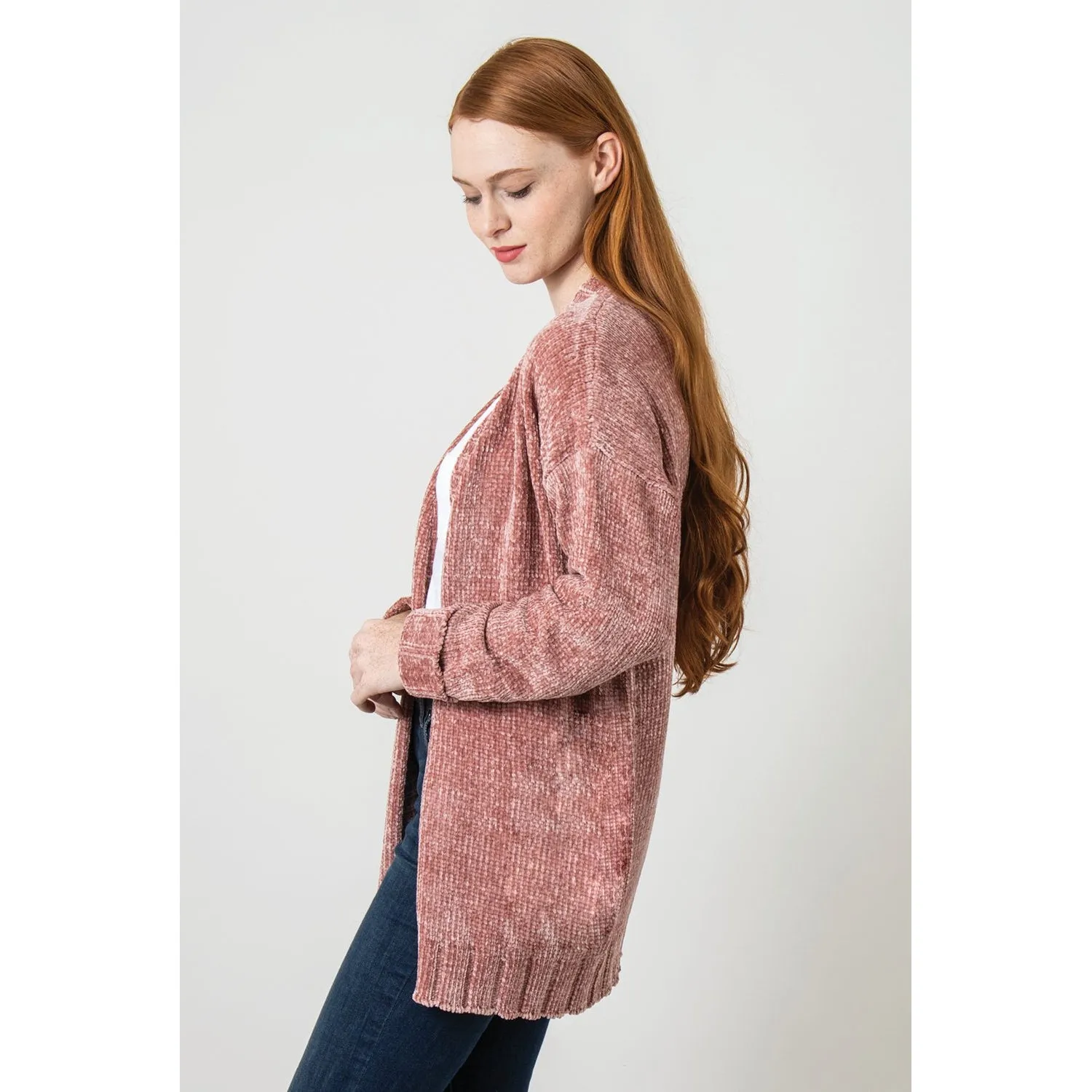 Simply Noelle Velour Me Cardigan