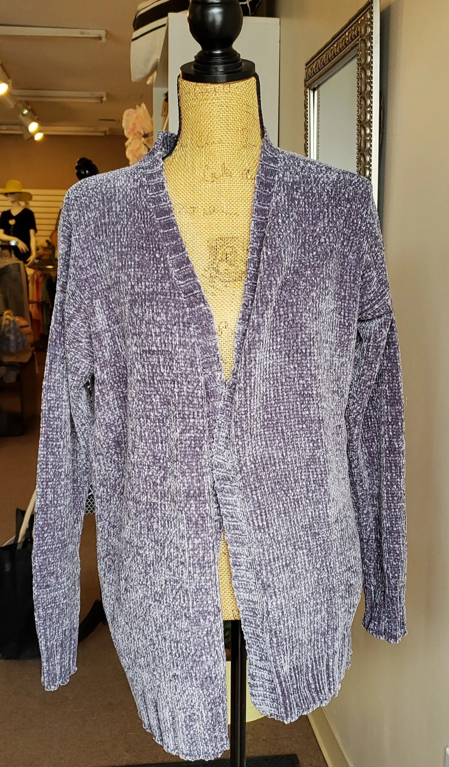 Simply Noelle Velour Me Cardigan