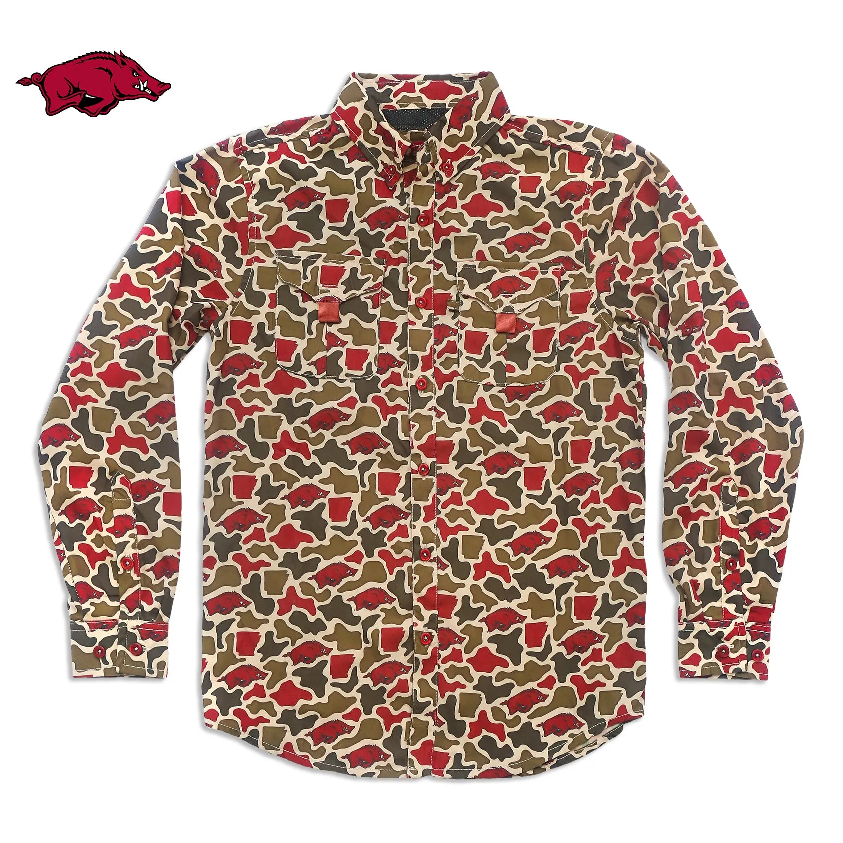 YOUTH - Razorback Camo - Frio Tech Long Sleeve